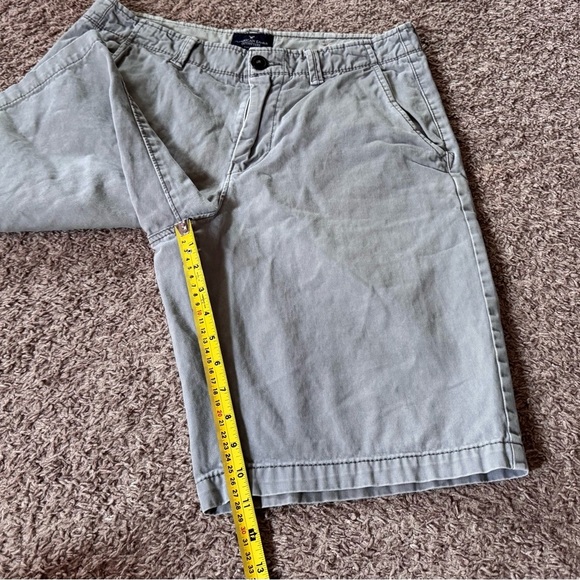 American Eagle Khaki Longboard Shorts Men Size 32 Gray - Picture 3 of 6